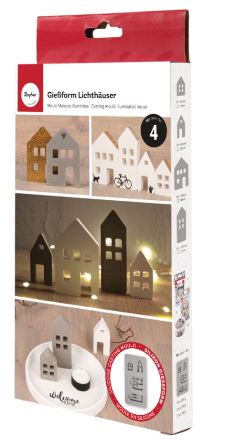 Gietvorm siliconen, Verlicht huis